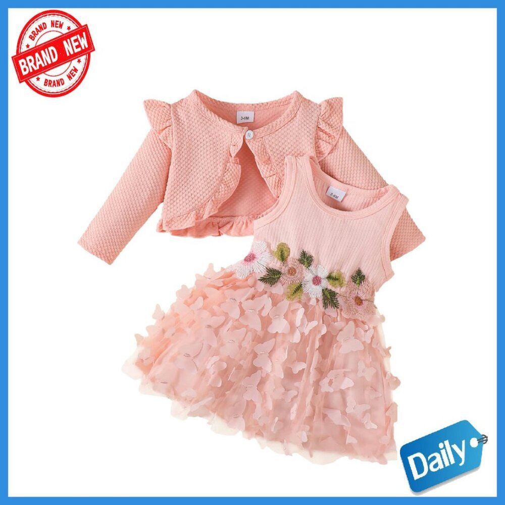 Newborn Toddler Flower Girl Tutu Dress Princess Party Outfit 3M-3T